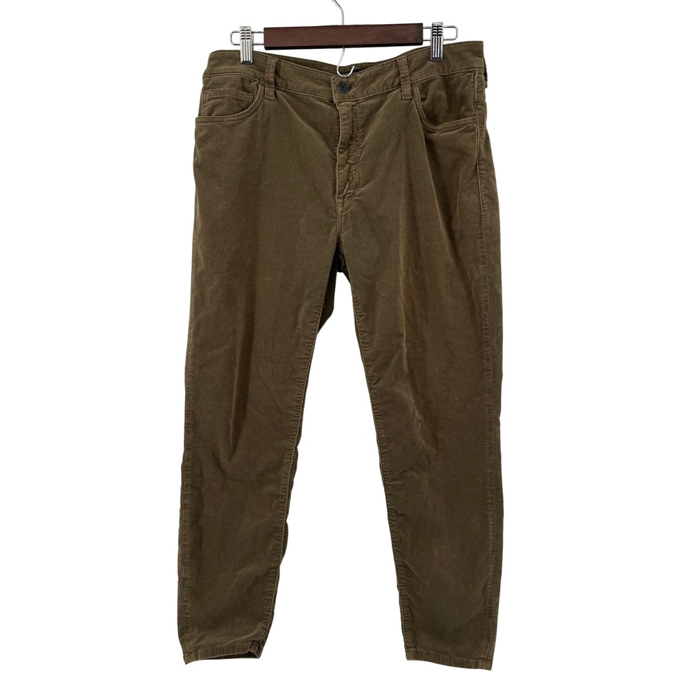 Mavi‎ Tess High-Rise Skinny Corduroy Pants Olive Brown 32/27